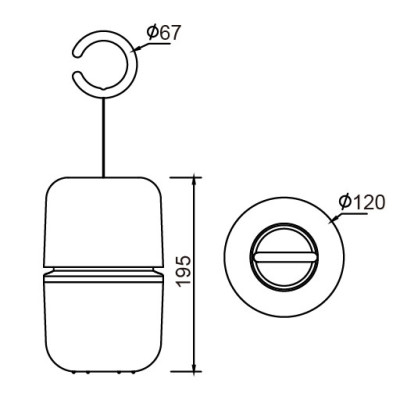 Кемпинговый фонарь  P9035 Gr