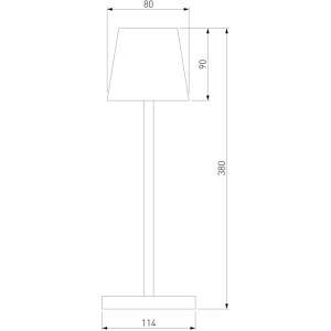 Уличная настольная лампа Mist TL70220 черный